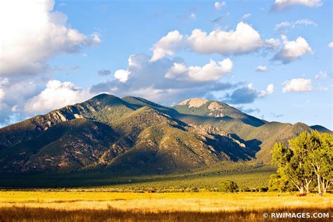 Framed Photo Print of TAOS MOUNTAIN TAOS NEW MEXICO LANDSCAPE Print Picture Image Fine Art ...