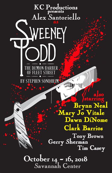 Sweeney Todd – October 14-16, 2018 | KC Productions