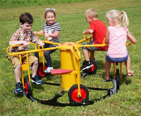 Infinity 5-Seat Merry Go Cycle | Child care playground, Preschool playground, Backyard playground