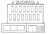 Online coloring pages Coloring page Hospital Medical  sketch template