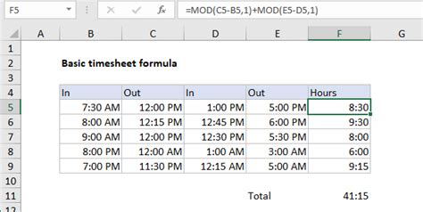 Fine Beautiful Excel Timesheet Formula With Lunch Break Template Nonprofit Budget Google Sheets ...