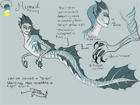 Mermaid Concept Art by Caerulai on DeviantArt