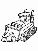 Bulldozer Bagger Ausmalbild Mewarnai Traktor Zum Excavator Getcolorings  sketch template