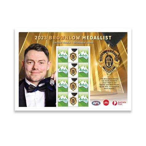 2023 Brownlow Medal Special Souvenir Stamps - AFL