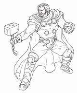 Thor Coloring Pages  Free Printable For Kids sketch template