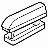 Stapler Outline coloring Book Page Line Art drawing  Premium AI sketch template