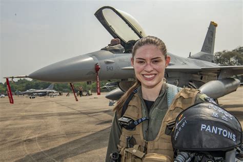 U.S. 1st Lt. Samantha Colombo soars high as F-16 fighter jet pilot ...