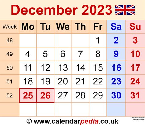 December 2023 Calendar