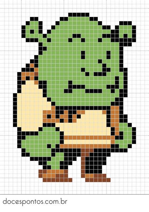 Shrek Pixel Art Grid Perler Shrek Pixel Bead Beads Patterns Minecraft | Images and Photos finder