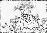 Volcano Coloring Pages For Kids  Home sketch template