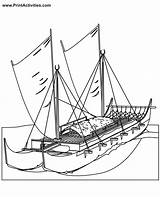 Boat Coloring Page  Nation sketch template