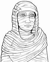 Mummy Coloring Pages sketch template