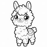 Llama Coloring Pages 7  Coloring Gem sketch template
