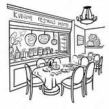 Restaurant Coloring Page  Pagescom sketch template