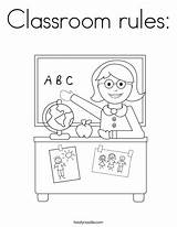 Classroom Rules Coloring Page  Twisty Noodle sketch template