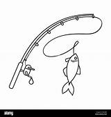 Fishing Rod Coloring Pages sketch template