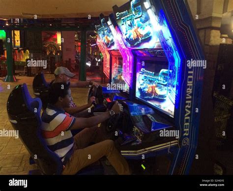 Arcade games in mall Stock Photo - Alamy