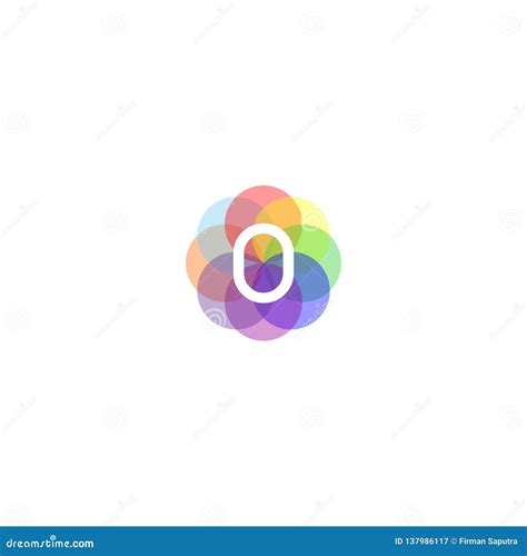 Colorful 0 Logo Inspiration Stock Illustration - Illustration of ...