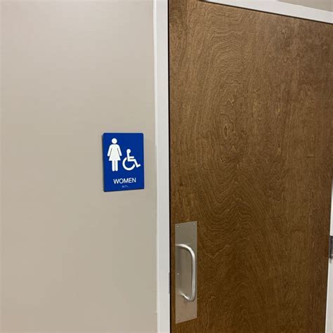 Braille Restroom Sign