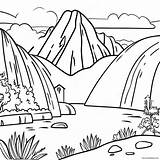 Peru Landscape Coloring Page 17560 13843 sketch template