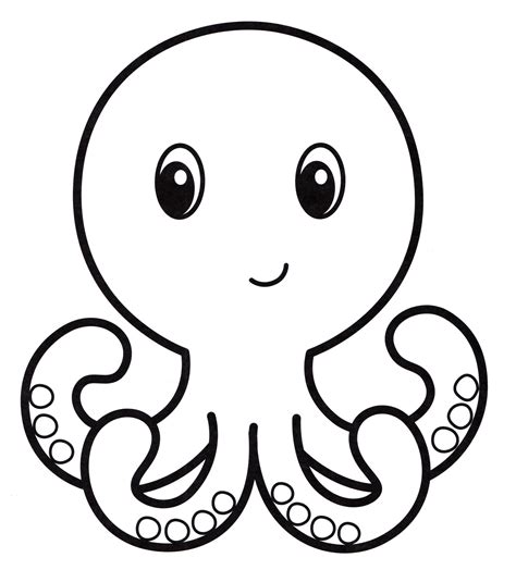 Printable Octopus Coloring Page