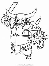 Clash Royale Pekka Coloring Pages sketch template