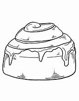 Cinnamon Roll Coloring Pages Free Printable PDF sketch template