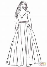 Ball Gown coloring Page  Free Printable Coloring Pages sketch template