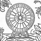 Colorful Wheel Of Fortune Spinning Coloring Page 69765 55232 sketch template