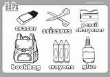 Classroom Objects Coloring Pages sketch template
