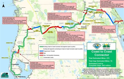 Coast To Coast Connector | | Commute Orlando - Pinellas Trail Map Florida | Printable Maps