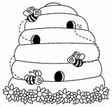 Bees With Beehive coloring Page  Download Print Or Color Online For Free sketch template