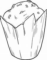 Muffin coloring page  ColouringPages sketch template