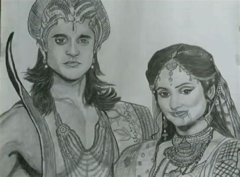 Siya ke Ram | Siya ke ram, Sketches, Male sketch