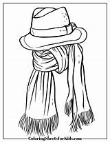 Scarf Coloring Pages Free Downloads  Sheets For Kids sketch template