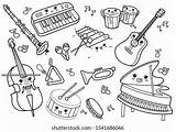 Musical Instruments Coloring Pages sketch template