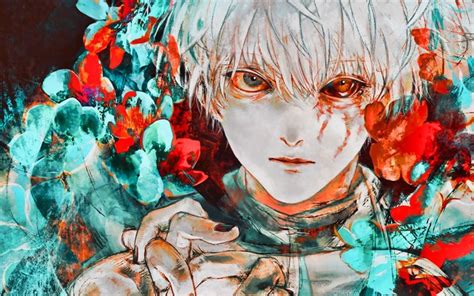 Download wallpapers Ken Kaneki, artwork, Tokyo Ghoul characters, manga ...