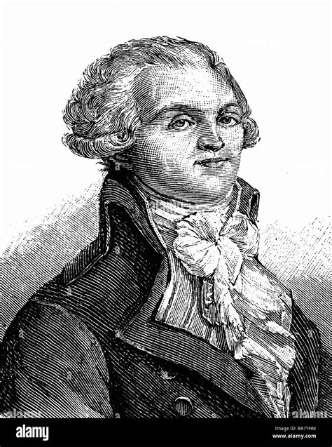 Portrait of maximilien de robespierre Black and White Stock Photos ...