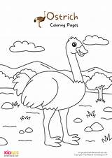 Ostrich Coloring Pages For Kids – Free Printables  Art & Craft sketch template