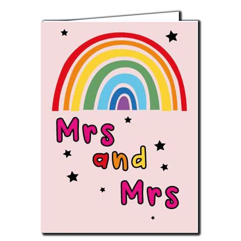 Mrs and Mrs Wedding Greeting Card – Just Fabulous Palm Springs
