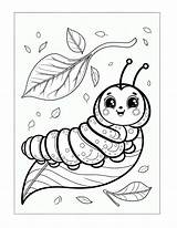 Free Caterpillar Coloring Pages For Kids sketch template