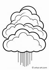 Cloud Coloring Pages » Free Download Artus Art sketch template