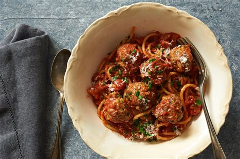Spaghetti and Drop Meatballs With Tomato Sauce Recipe - NYT Cooking