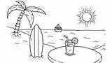 Hawaiian beach coloring Page  Download Print Or Color Online For Free sketch template