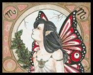 Scorpio Zodiac Astrology Fairy Myth Mythical Mystical Legend Elf Faerie Fae Wings Fantasy Elves ...