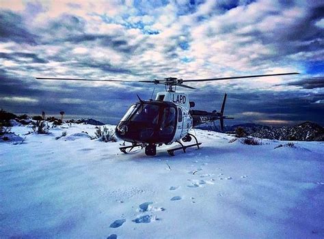 transpress nz: LAPD helicopter on Mt Wilson on 3 January