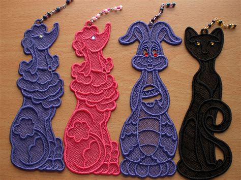 Free standing lace bookmarks. From http://www.emblibrary.com | Fsl embroidery designs ...