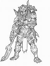 Predator coloring pages sketch template