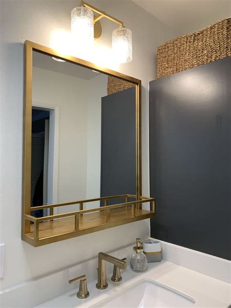 Gold mirror | Gold mirror bathroom, Bathroom mirrors diy, Bathrooms remodel