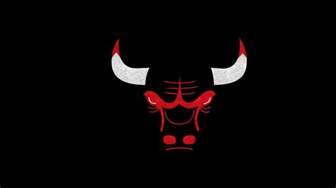 Chicago Bulls Black Logo Wallpaper